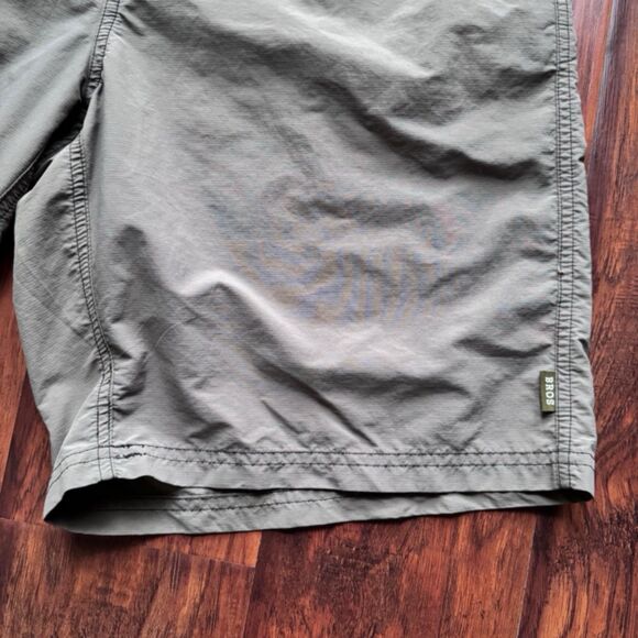 Howler Brothers Shorts‎ 35 Olive Nylon Quick Dry “Heed The Call” Hiking Fishing - Picture 10 of 16